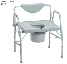 Load image into Gallery viewer, Drop Arm Commode Bariatric B804
