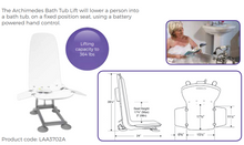 Load image into Gallery viewer, Portable Bath Lift Non Recline G103
